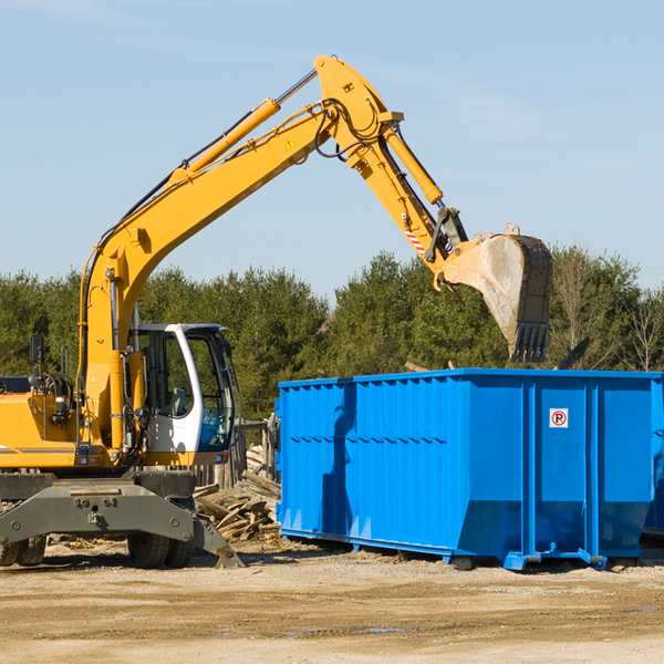 are there any restrictions on where a residential dumpster can be placed in Margate